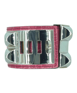 Alternative view of Hermes CDC Fuchsia Shiny Crocodile