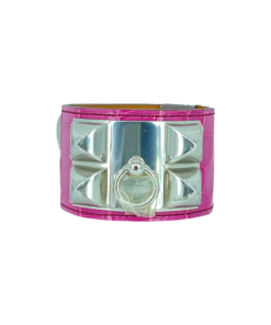 Hermes CDC Fuchsia Shiny Crocodile