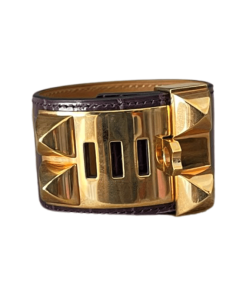 Alternative view of Hermes CDC Bordeaux Shiny Crocodile