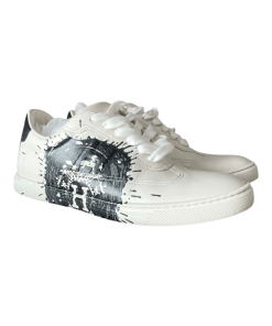 Alternative view of Hermes Quicker Sneaker Blanc/Noir
