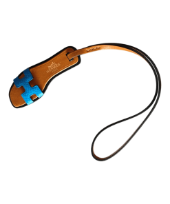 Hermes Sac Oran Nano Blue Frida/ Natural Sable/ Black Epsom Bag Charm