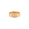 Hermes 18k Gold and Diamond H D'ancre Ring, small model