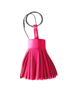 Hermes Carmen Charm Rose Shocking Key Ring