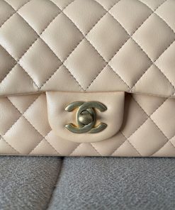 Alternative view of Chanel Small Lambskin Peachy Beige Flap