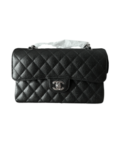 Chanel Black Caviar Small Double Flap Classic