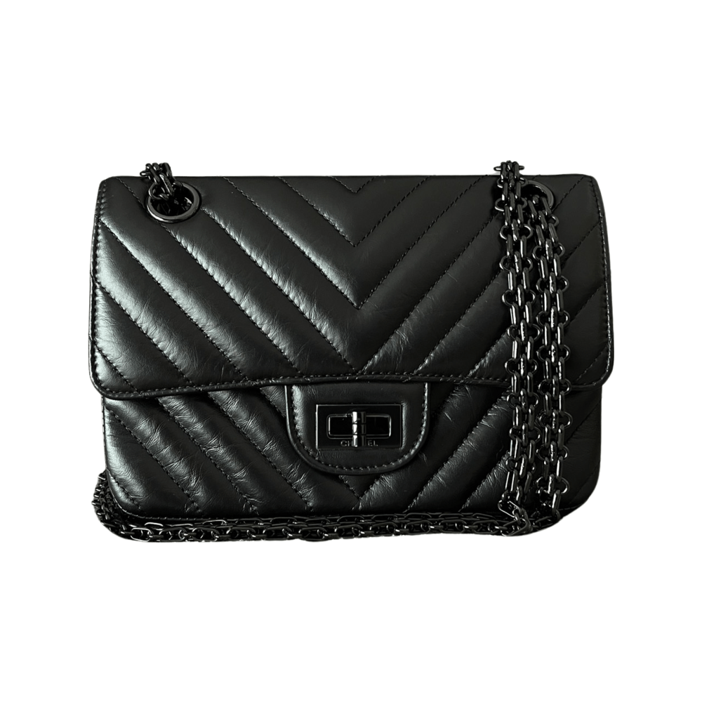 CHANEL REISSUE SO BLACK CALFSKIN Womens Fashion Bags  Wallets Purses   Pouches on Carousell