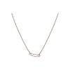 Hermes Chaine D'ancre Mini Punk Rose Gold Necklace