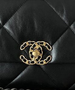 Alternative view of Chanel 19 Black Lambskin Flap Bag
