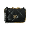 Chanel 19 Black Lambskin Flap Bag