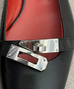 Alternative view of Hermes Bilbao Ballet Flat Black