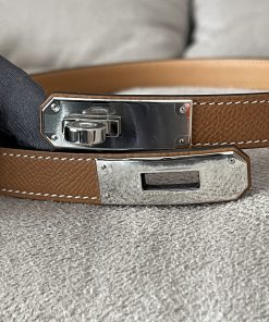 Alternative view of Hermes Kelly Belt Gold Epsom