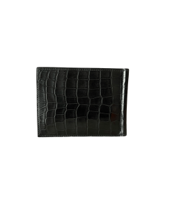 Alternative view of Hermes Porte Billets Poker Compact Alligator Black Matte