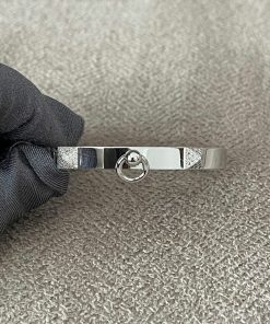 Alternative view of Hermes Collier De Chien White Gold with Diamonds