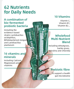 Alternative view of Eimele Shine Greens 30 Sachets/box