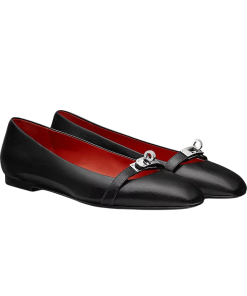 Hermes Bilbao Ballet Flat Black