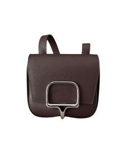 Hermes Mini Della Cavalleria Rouge Sellier (Interior Blue Sapphire) Epsom