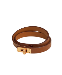 Hermes Kelly Double Tour Gold Swift Bracelet