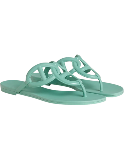 Hermes Egerie Sandal Vert Embrun