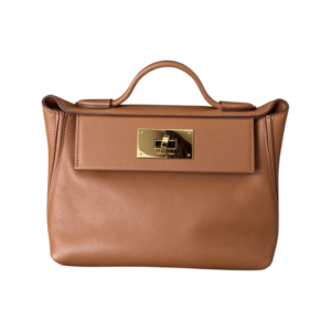 Hermes Mini 24/24 Bag 21CM Evercolor Leather Swift Leather Gold