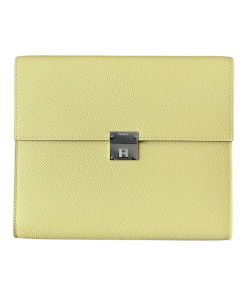 Hermes Clic 16 Wallet Jaune Poussin (interior Nata)