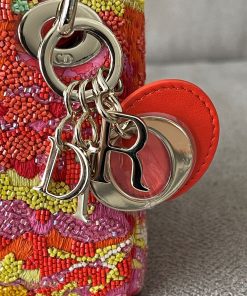 Alternative view of Micro Lady Dior Multicolor Orange