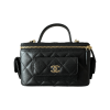Chanel 23B Vanity Top Handle Black Caviar