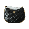 Chanel 23B Hobo Black Lambskin