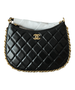 Chanel 23B Hobo Black Lambskin