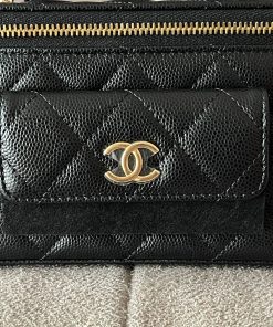 Alternative view of Chanel 23B Vanity Top Handle Black Caviar
