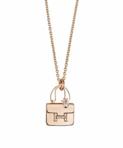 Hermes Amulette Constance Rose Gold with Diamond