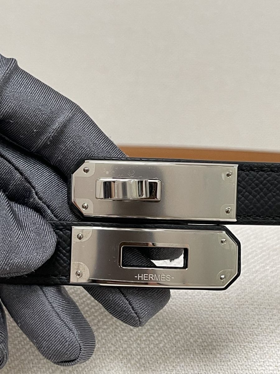 Hermes Kelly 18 Pocket Belt Black Epsom - Image 2