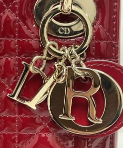 Alternative view of Mini Lady Dior Red Patent