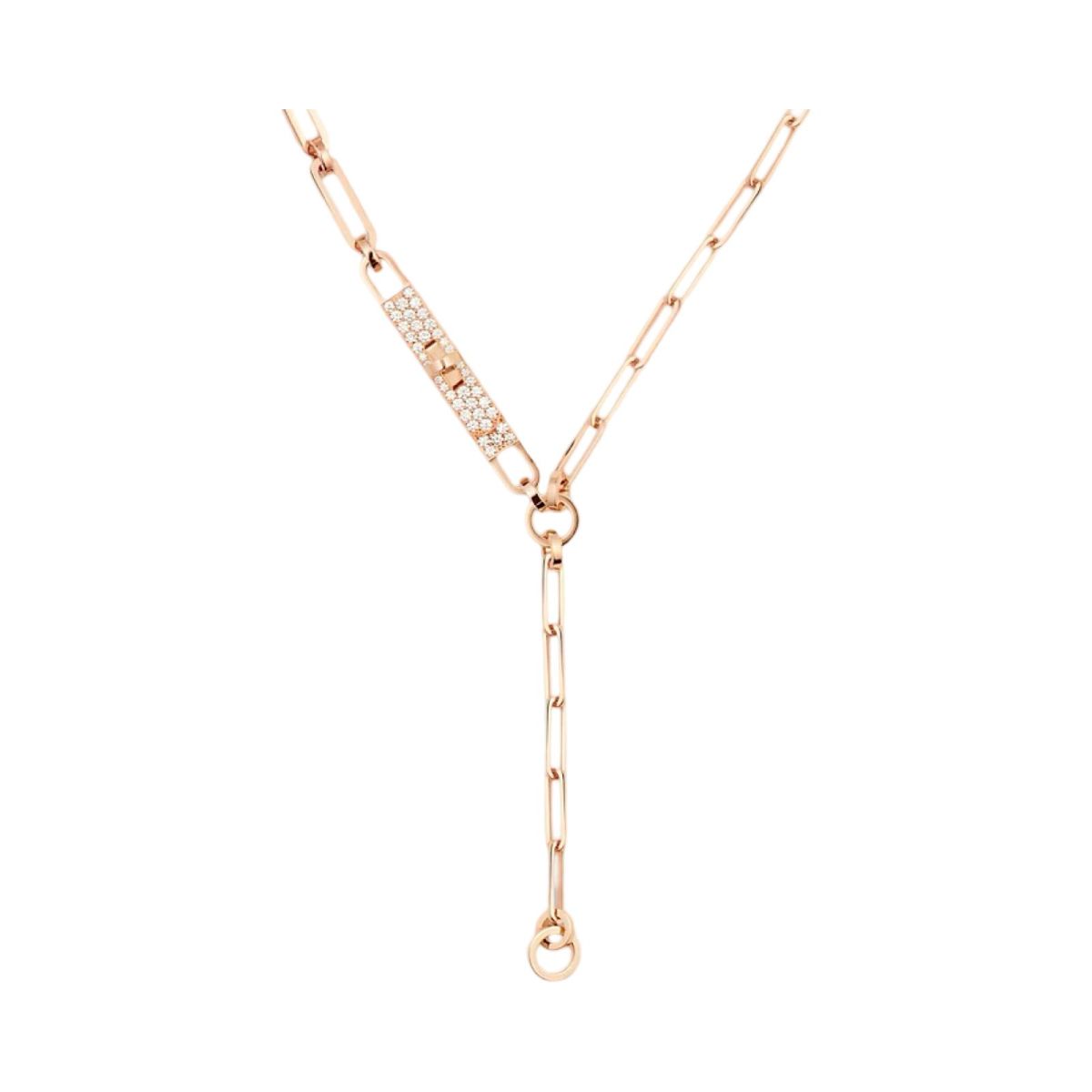Hermes Kelly Chaine Lariat Rose Gold