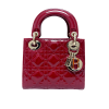 Mini Lady Dior Red Patent