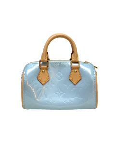 Alternative view of Louis Vuitton Nano Speedy Monogram Blue Vernis