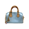 Louis Vuitton Nano Speedy Monogram Blue Vernis