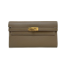 Hermes Kelly Long Wallet Etoupe Epsom
