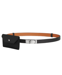 Hermes Kelly 18 Pocket Belt Black Epsom