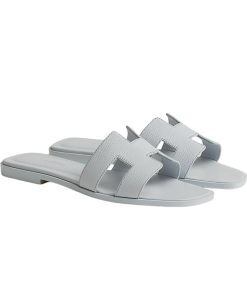 Hermes Oran Sandal Blue Glacier