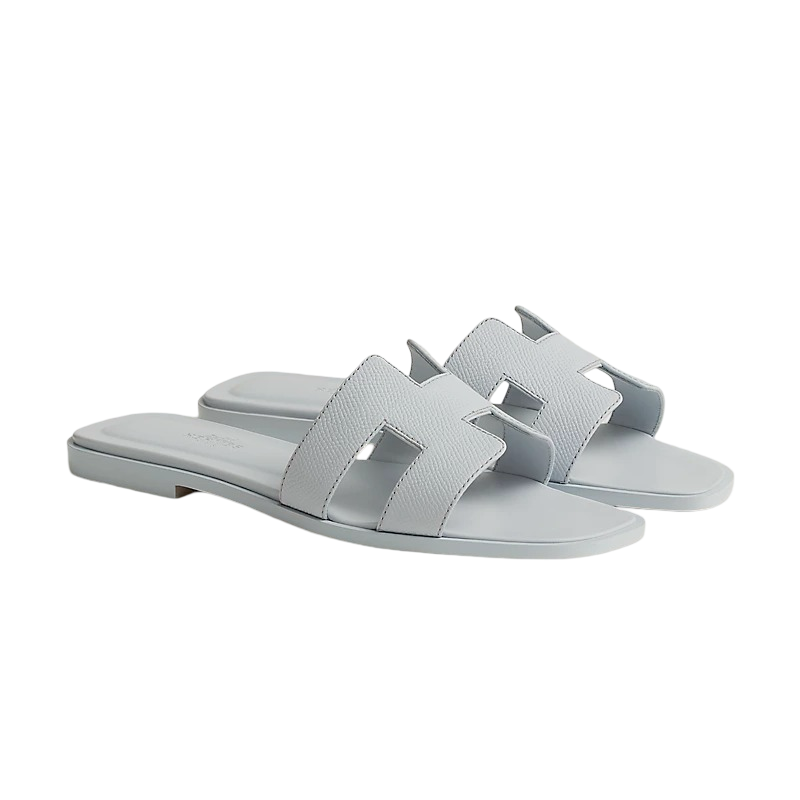 Hermes Oran Sandal Blue Glacier
