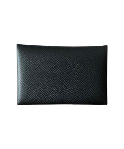 Alternative view of Hermes Calvi Card Holder Black Epsom