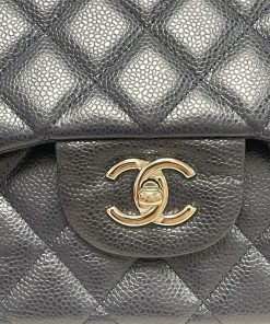 Alternative view of Chanel Jumbo Navy Blue Caviar