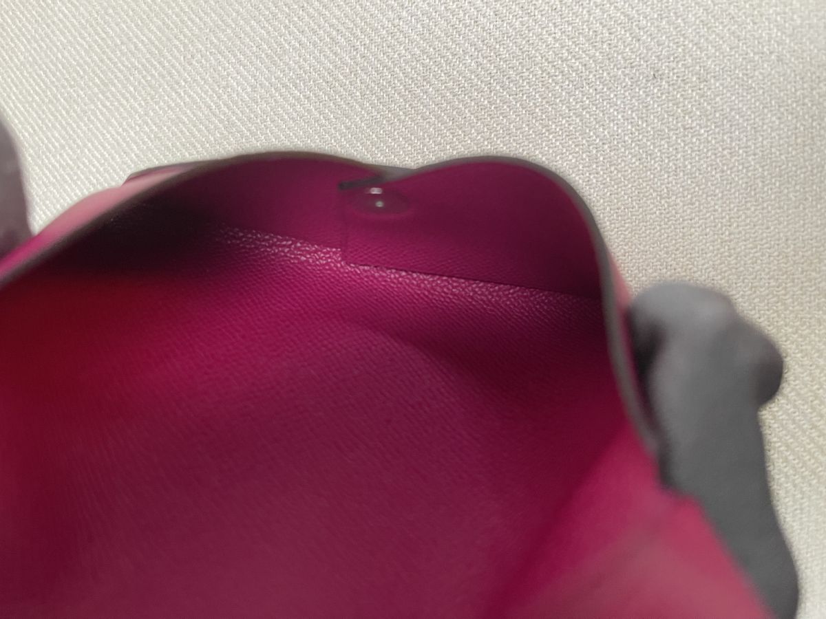 Hermes Calvi Card Holder Rose Pourpre Madame - Image 7