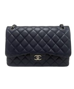 Chanel Jumbo Navy Blue Caviar