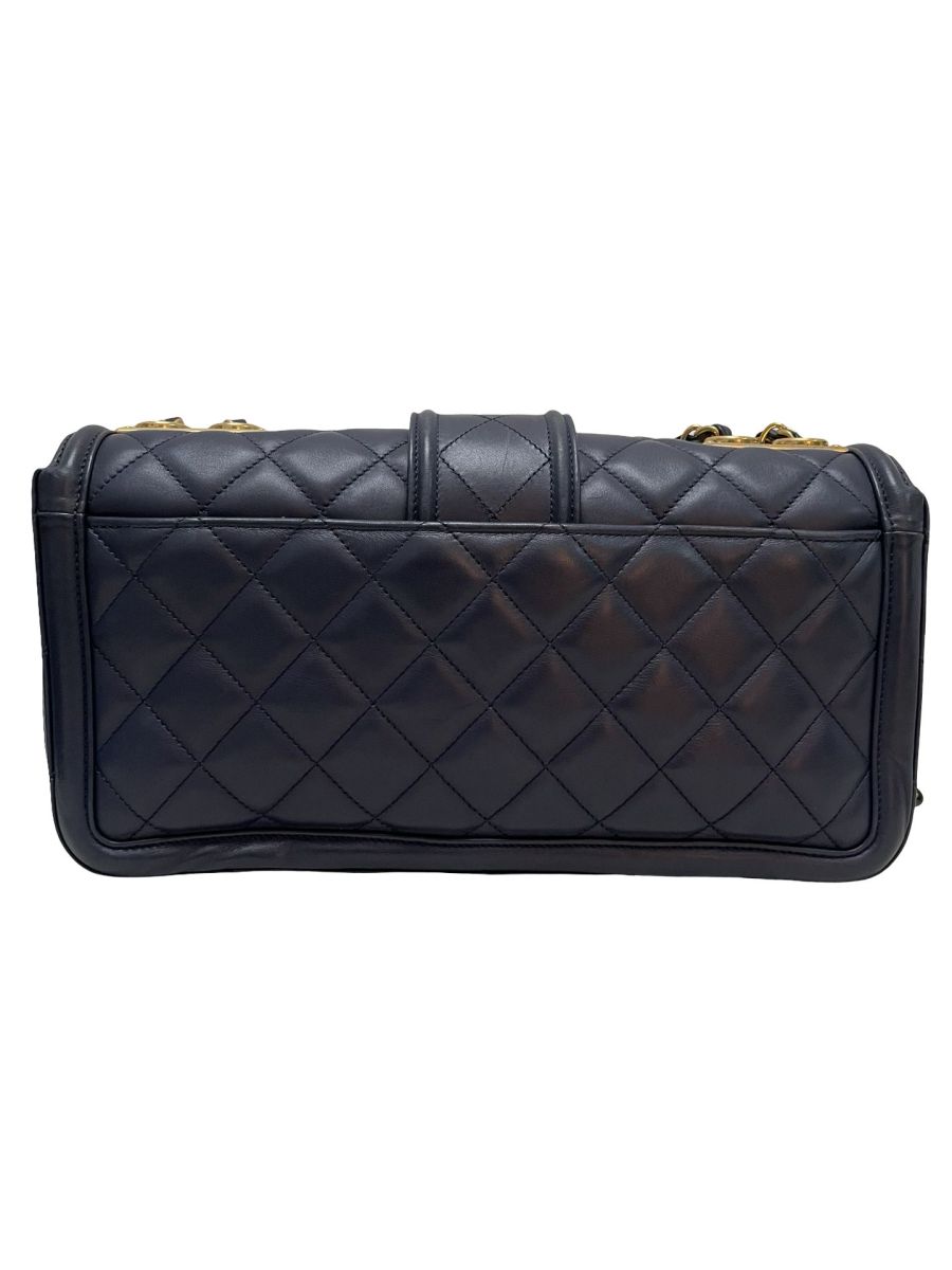 Chanel Elegant CC Medium Flap Dark Blue - Image 5