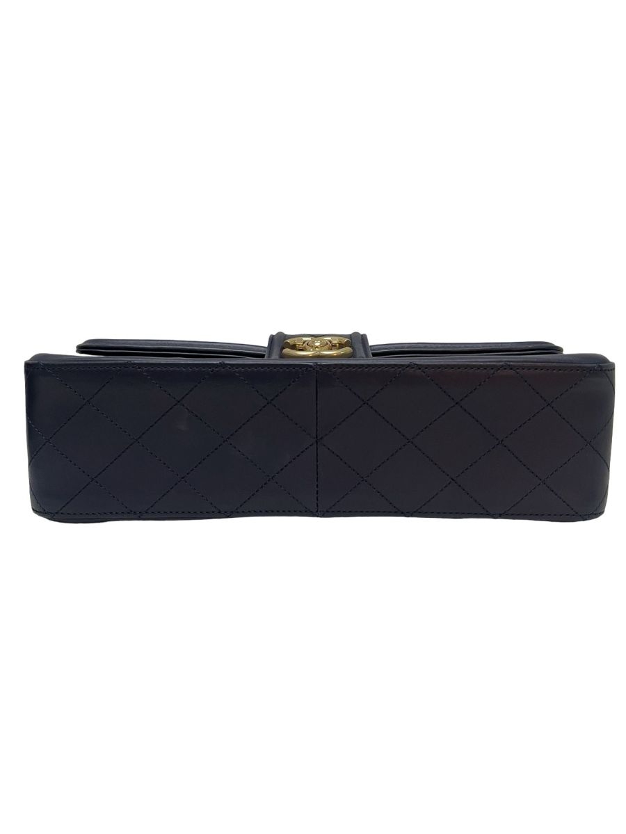 Chanel Elegant CC Medium Flap Dark Blue - Image 8