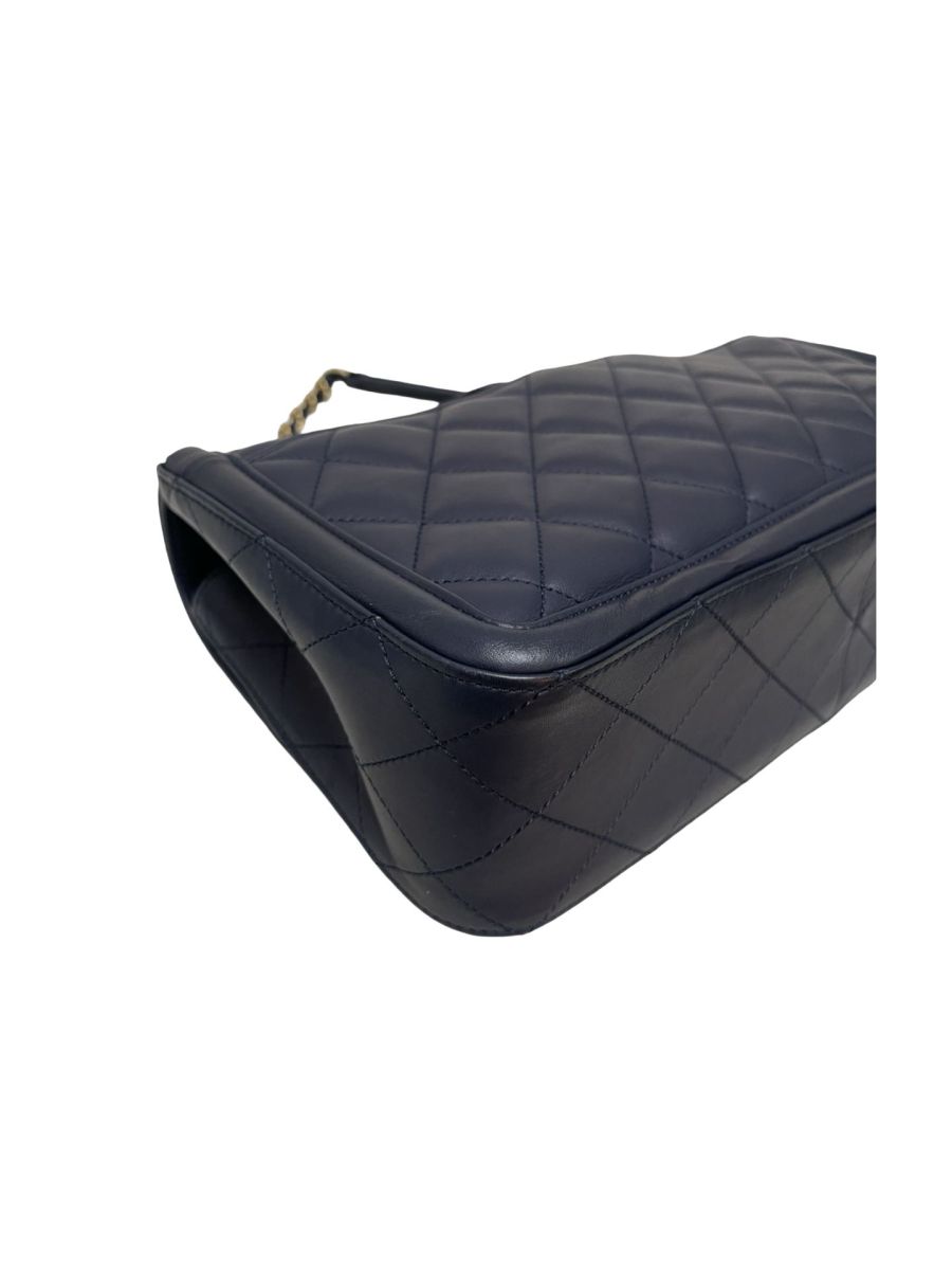 Chanel Elegant CC Medium Flap Dark Blue - Image 14