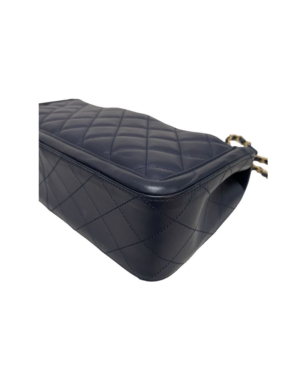 Chanel Elegant CC Medium Flap Dark Blue - Image 13