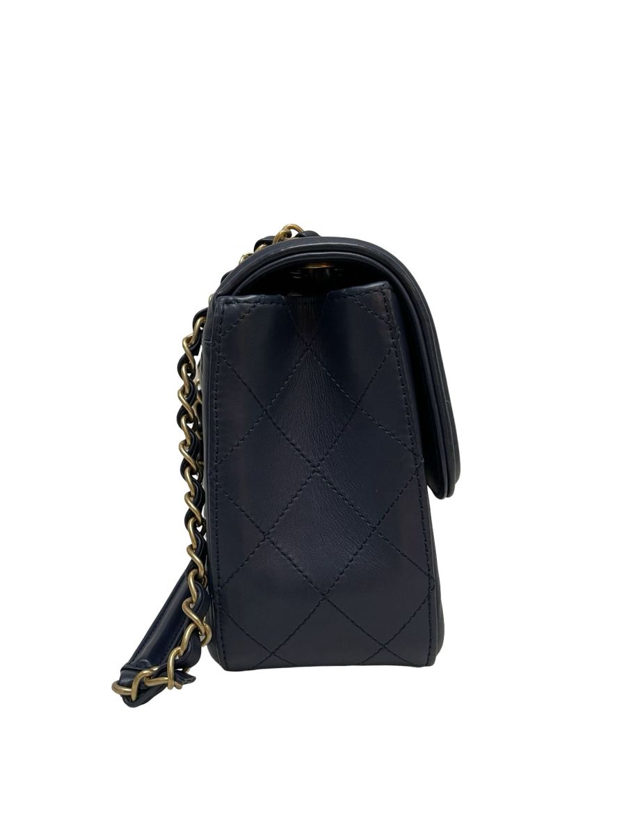 Chanel Elegant CC Medium Flap Dark Blue - Image 6