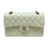 Chanel Classic Double Flap Small Mint Green Caviar